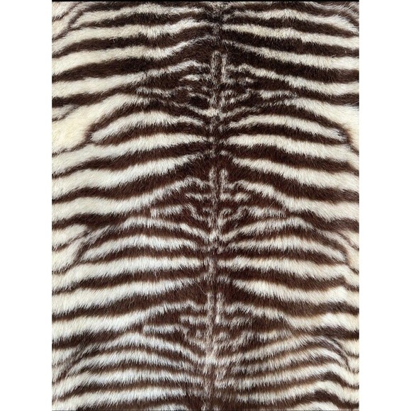 Anthropologie UNREAL FUR Striped Faux Fur Jacket - Retail $429, Size: XL NWT - Picture 4 of 11